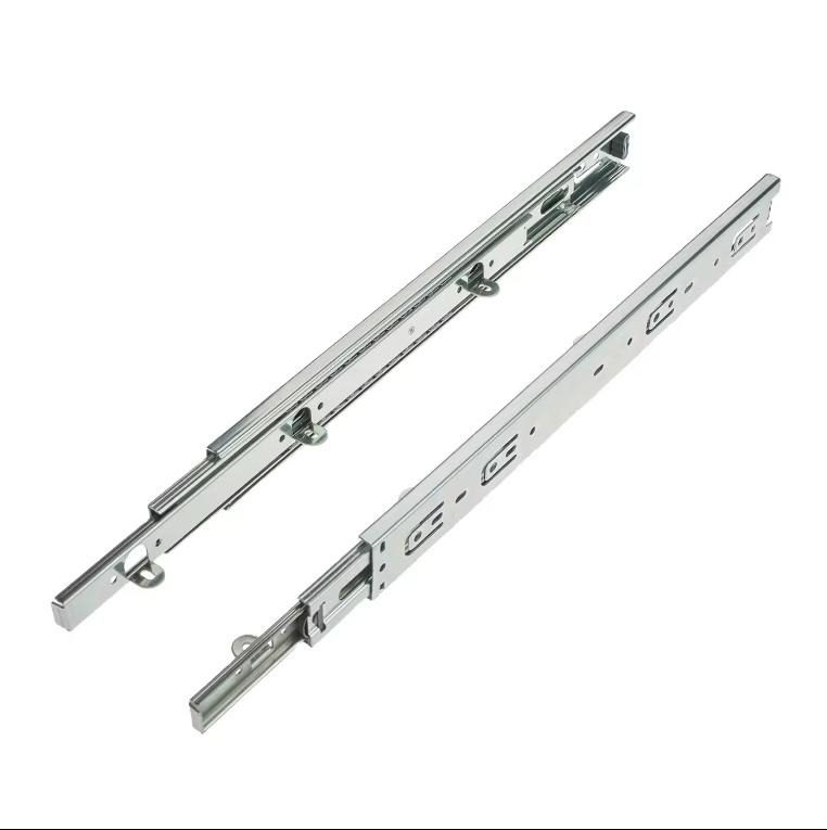 45mm Furniture Hardware Drawer Slides with Mounting Tabs Furniture Accessories Telescopic Rails - Telescopic Rails and D