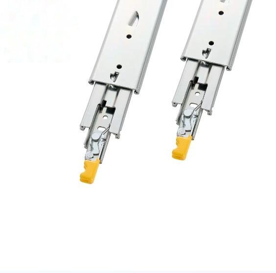 Factory ODM 76mm Loading 225kgs Capacity Heavy Duty Lock-in Lock-out Ball Bearing Drawer Slides - 2026 Drawer Slides, Dr