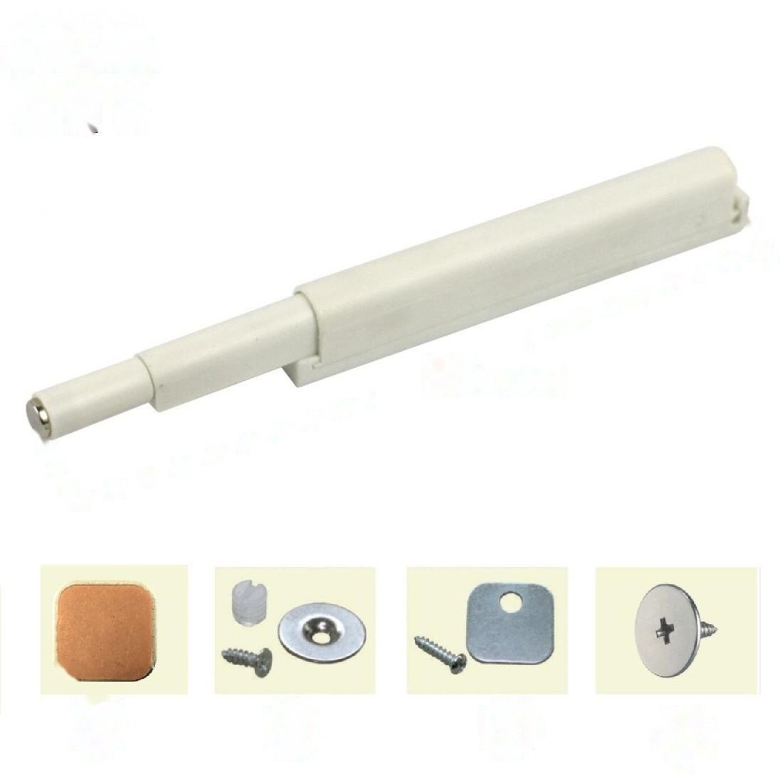 Push to Open Plastic Magnetic Catch Door Catch Buffer for Cabinet Door - Push to Open Door Catch and Push to Open Damper