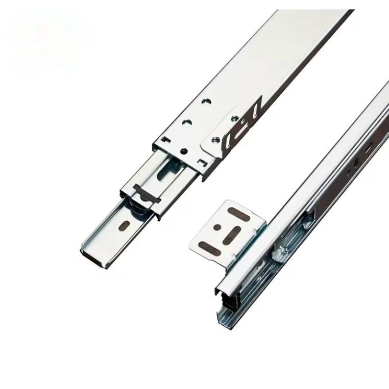 New Style 45mm Wide Furniture Accessories Drawer Slides with Bayonet Mounting Tabs for Wire Basket - Telescopic Rails an