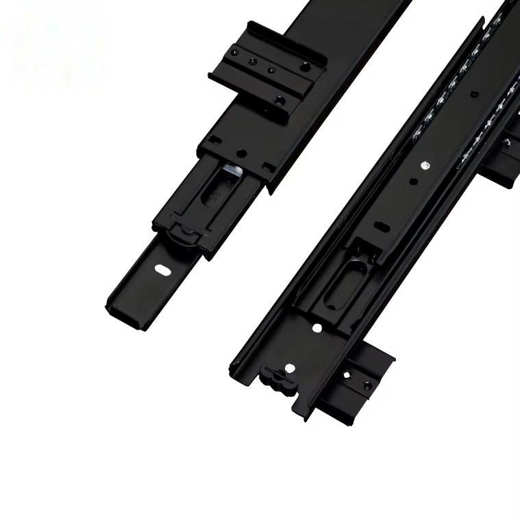 45mm Wide Ball Bearing Furniture Hardware Drawer Slide Under Telescopic Channel - Telescopic Rail and OEM